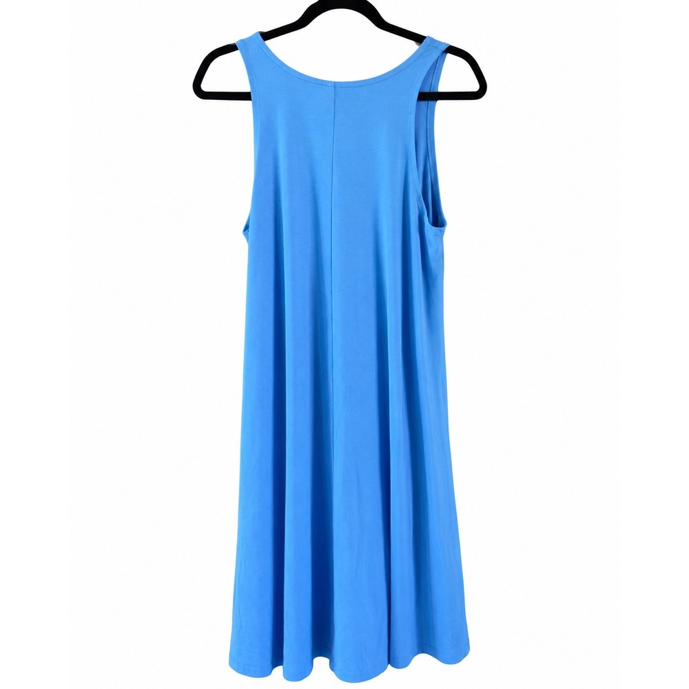 Free Fly Bamboo Tank Dress Blue Sleeveless Sun Dress Large - Picture 2 of 5